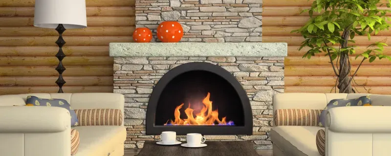 Interior fireplace
